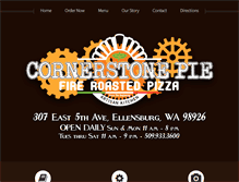 Tablet Screenshot of cornerstonepie.com